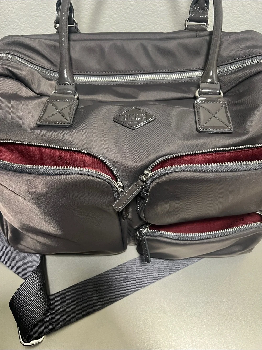 NWT MZ Wallace Large Gramercy Satchel in Magnet Air
